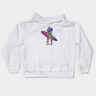 Surfer couple Kids Hoodie